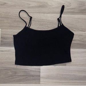 Black Crop top tank